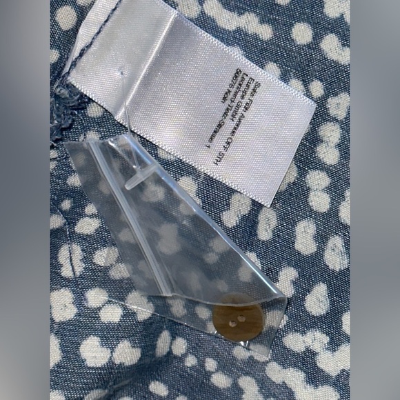 NWT Saks Fifth Avenue Flouncy Sleeveless Sun Dress Blue with White Dots - Picture 7 of 12